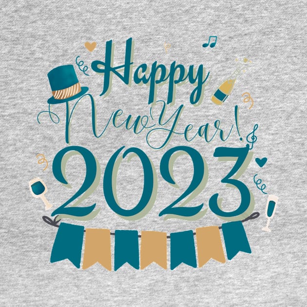 Happy New Year 2023 by Moshi Moshi Designs